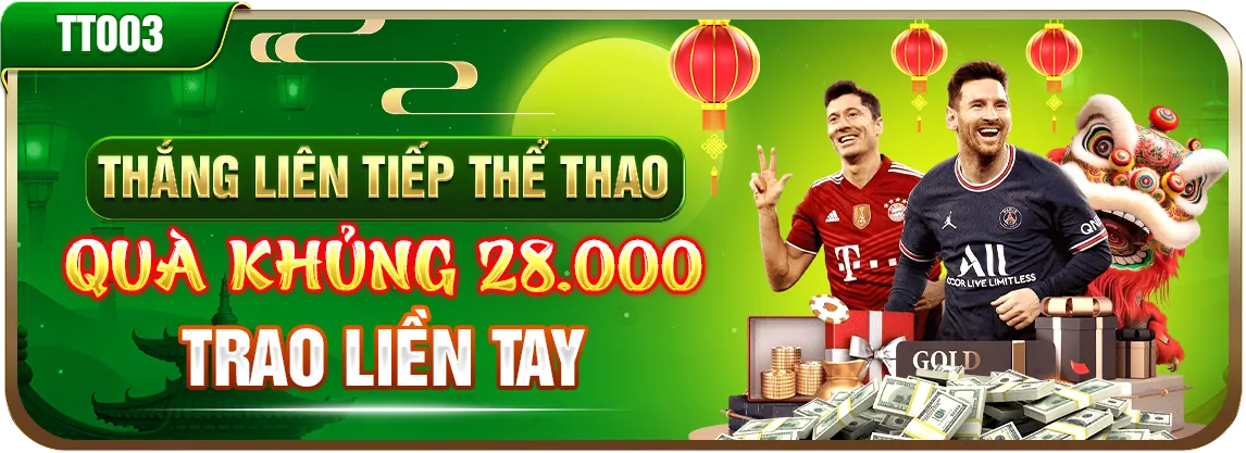 Sân vận động với ánh đèn rực rỡ và biểu tượng Thomo Code